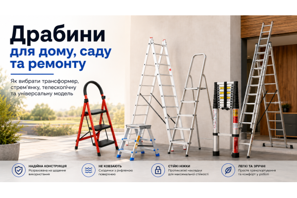 Як вибрати драбину для дому, ремонту та будівельних робіт
