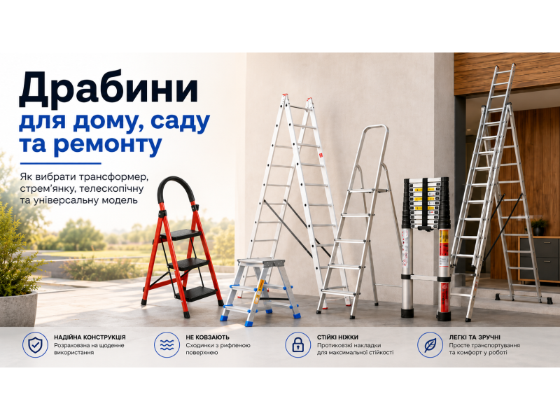 Как выбрать лестницу для дома, ремонта и строительных работ