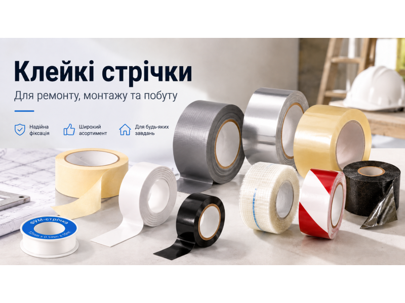 Клейкие ленты для ремонта строительства и быта
