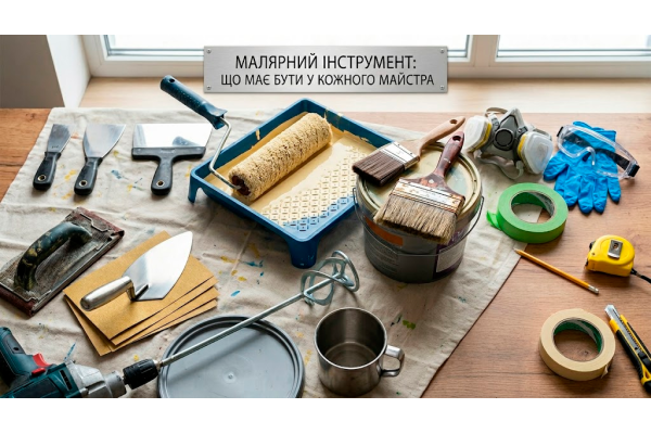 Малярний інструмент: що має бути у кожного майстра
