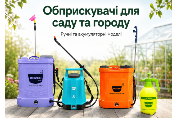 Обприскувачі для саду та городу як вибрати ручний або акумуляторний