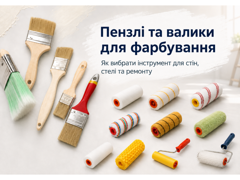 Кисти и валики для покраски: как выбрать инструмент для стен, потолка и ремонта