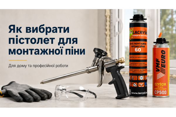 Як вибрати пістолет для монтажної піни