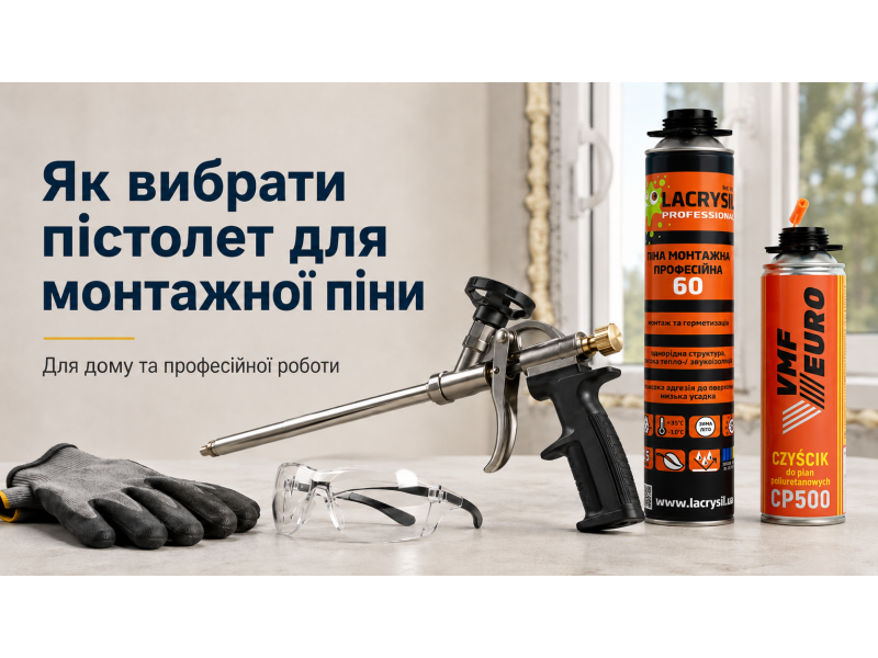 Як вибрати пістолет для монтажної піни