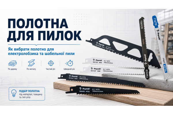 Полотна для пилок: як вибрати для електролобзика та шабельної пили