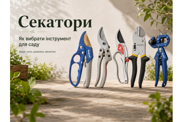Як вибрати секатор для саду види, довжина, лезо та практичні поради