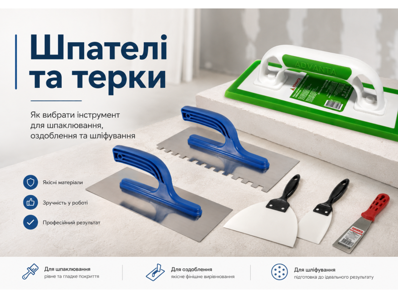 Шпатели и терки как выбрать инструмент для шпаклевки, штукатурки и отделки