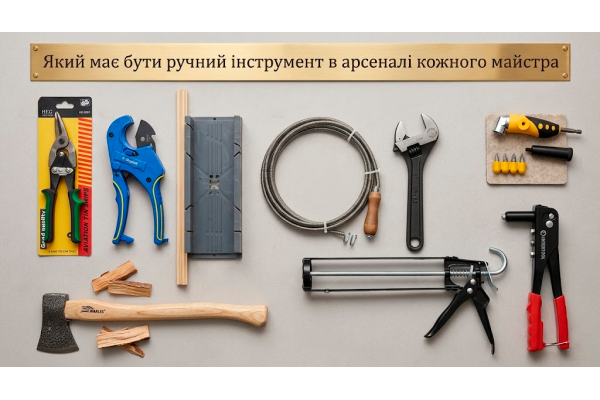 Який має бути ручний інструмент в арсеналі кожного майстра