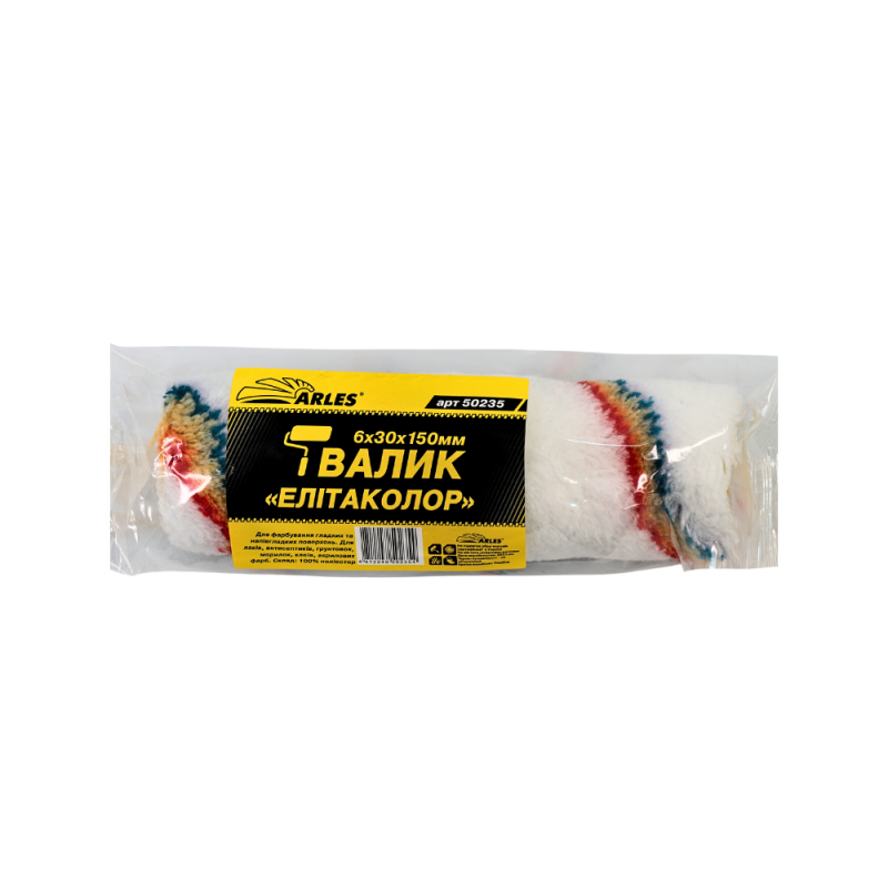 Валик "ЕЛІТАКОЛОР" 06х30х150 мм Arles (10/500)