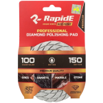 Черепашка алмазна професійна RapidE RED POINT Ø100 мм WET USE/Вологе шліф.,зернистість Р150