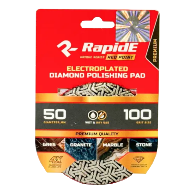 Черепашка алмазная (гальваническая) RapidE RP ELECTROPLATED Ø50 мм, зернистость 100