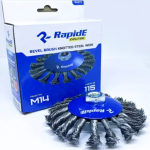 Щітка конусна RapidE R4519 115mm для УШМ М14 пучки крученого дроту