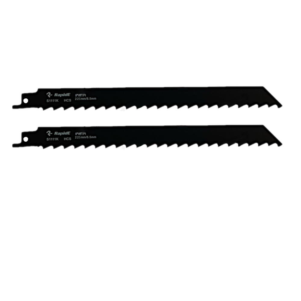Полотно сабельное RapidE Wood S1111K 225mm, зуб 8.5mm/3TPI (2 шт)