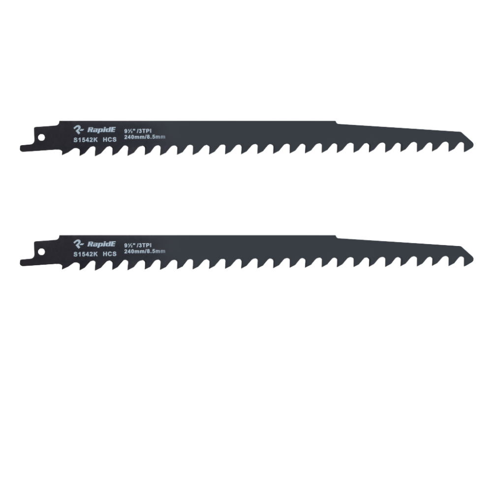 Полотно сабельное RapidE Wood S1542K 240mm, зуб 8.5mm/3TPI (2 шт)
