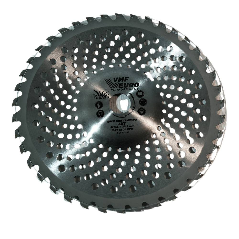 Изогнутый диск для триммера VMF 255 х 25,4 х 40Т