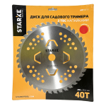 Диск для триммера Stark 255 х 25,4 х 40Т + 4 зуба подрезателя (8010)