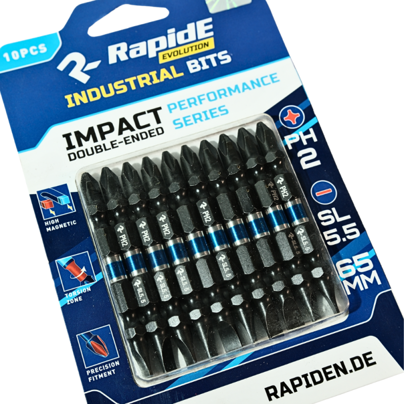 Бита RapidE Impact PH2/SL5.5 x 65 (10)