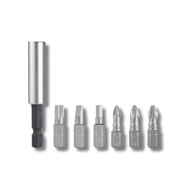 Набор битов RapidE ACR (PH2, PZ2, PZ1, H4, SL5.5, T30 + держатель 60мм)