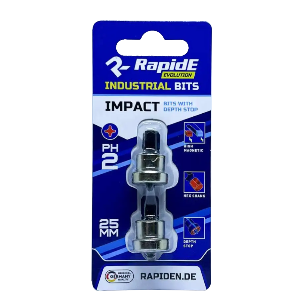 Бита RapidE Impact DRY WALL РН2 х 25 с ограничителем (2)