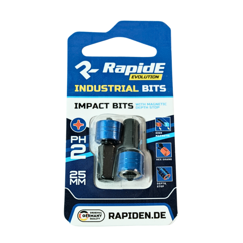 Бита RapidE Impact РН2 х 25 с ограничителем (2)