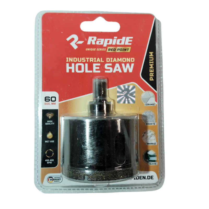 Алмазная коронка RapidE Red Point 60 мм
