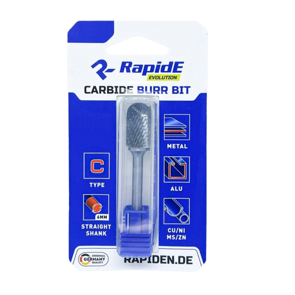 Борфреза RapidE R5717 циліндр зі сферичним торцем D-6мм