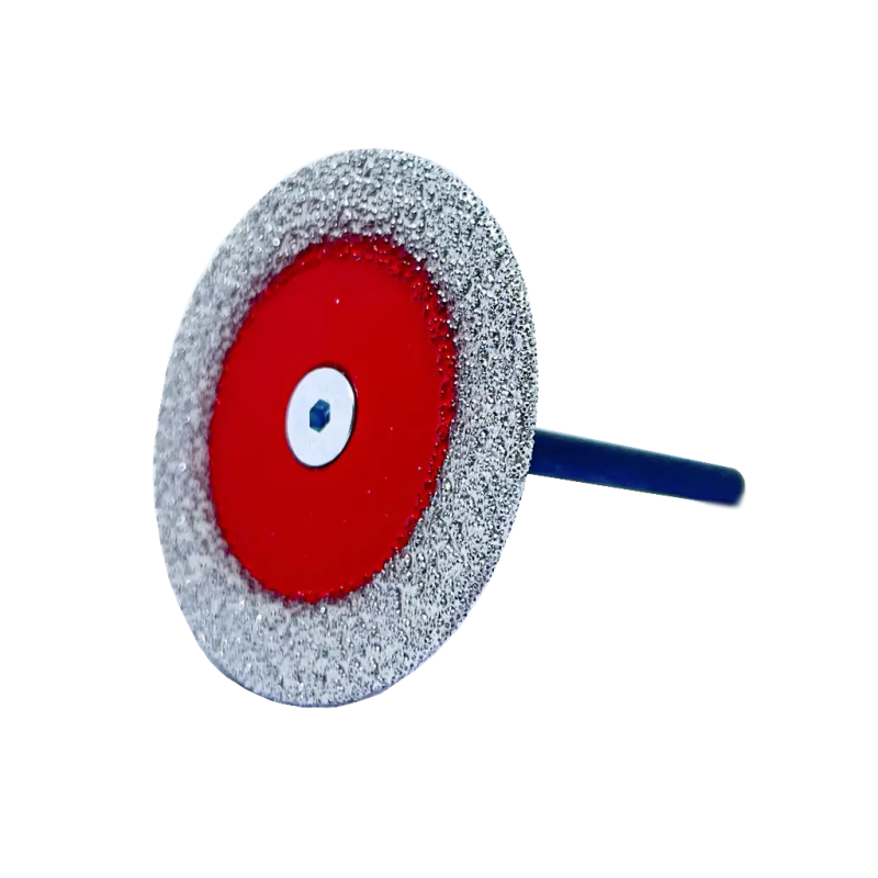 Алмазный мини-диск VACUUM BRAZED 55mm с круглым хвостовиком на дрель для чистки клея из под СВП