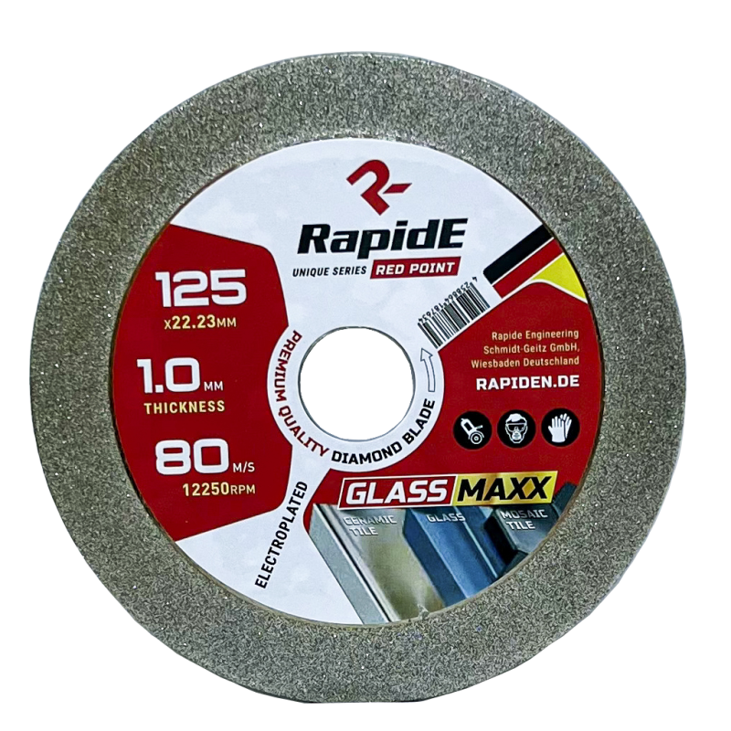 Алмазный диск RapidE GLASSMAXX (ультратонкий) 125 мм R9793 для деликатного реза стекла, керамической плитки