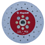 Алмазный диск RapidE VACUMAXX 125 мм R9775 для резки и шлифования с алюминиевым фланцем М14