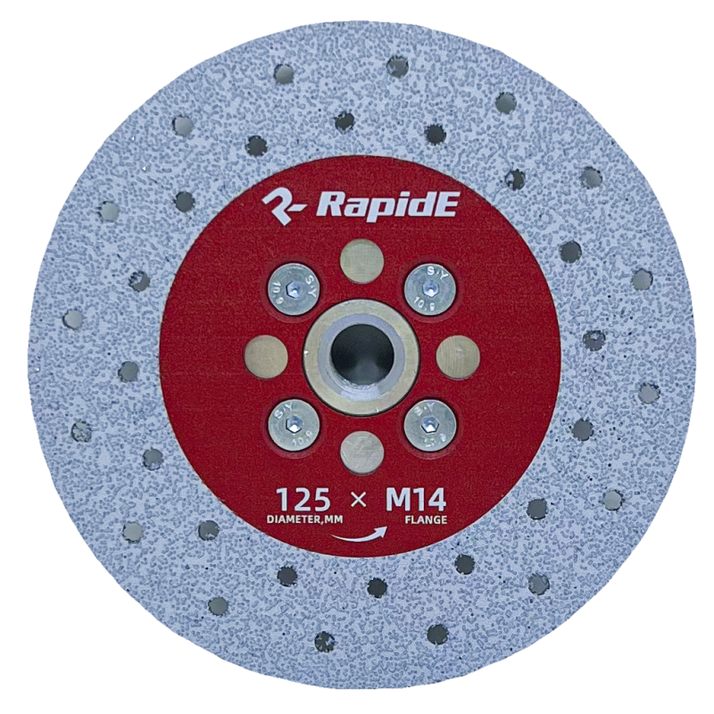Алмазный диск RapidE VACUMAXX 125 мм R9775 для резки и шлифования с алюминиевым фланцем М14