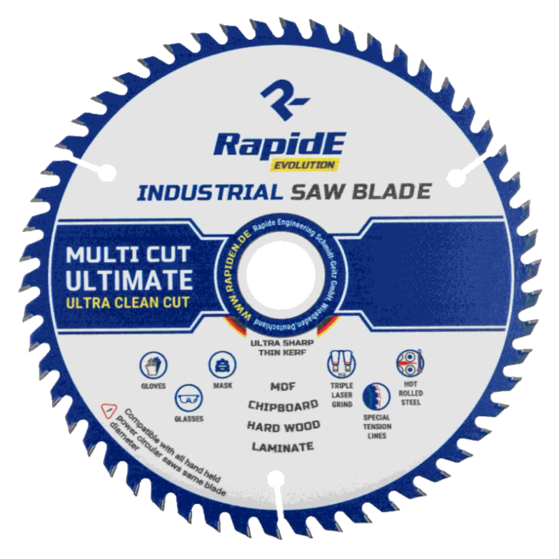 Диск по ламинату Rapide 190 х 30 х 54z INDUSTRIAL TCT SAW