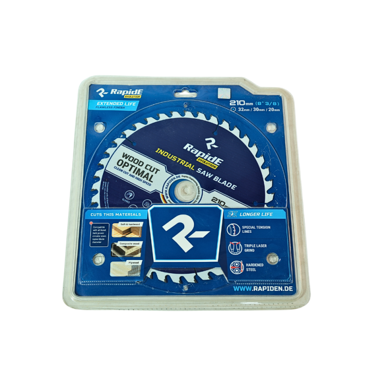 Диск по дереву Rapide INDUSTRIAL 210 х 30/32 х 40z