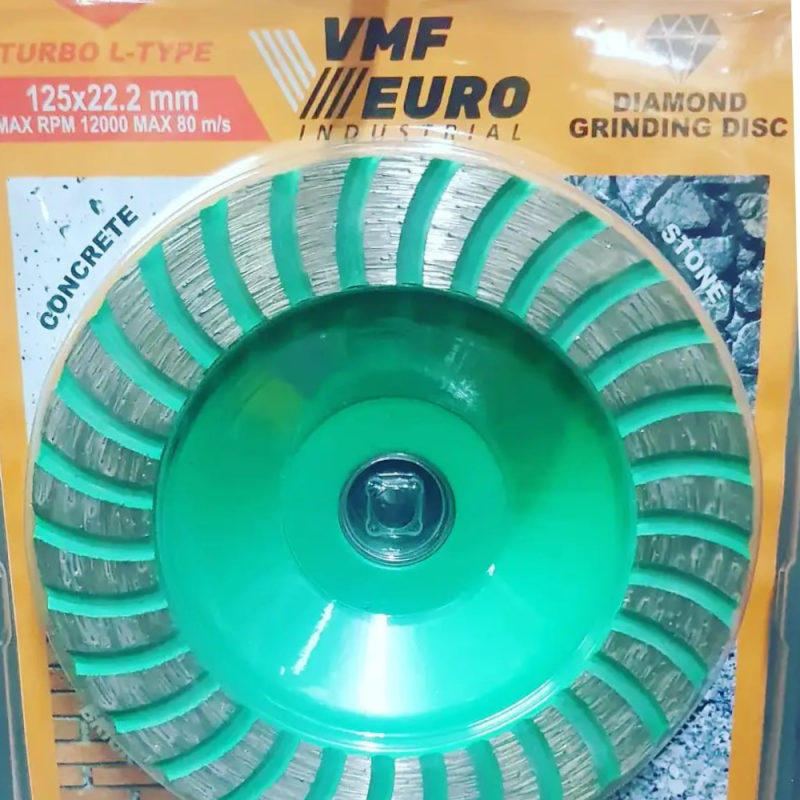 Алмазная торцевая фреза Turbo L-type 125 мм VMF Industrial