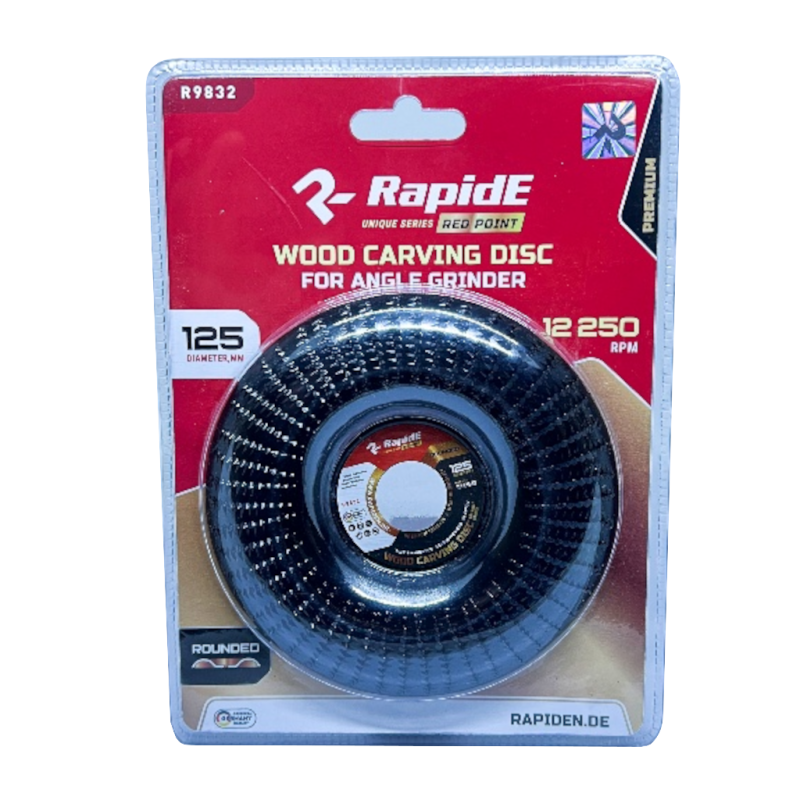Диск шлифовальный по дереву RapidE RED POINT 125 мм R9832 ЗАКРУГЛЕННЫЙ