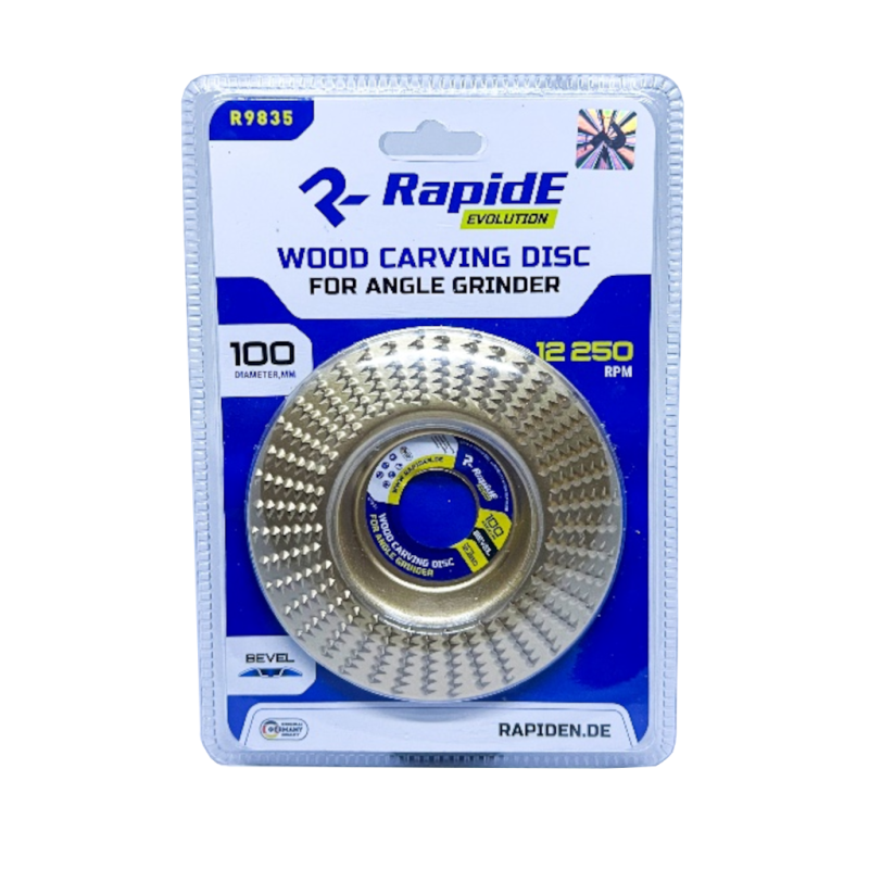 Диск шлифовальный по дереву RapidE 100 мм R9835 КОСОЙ