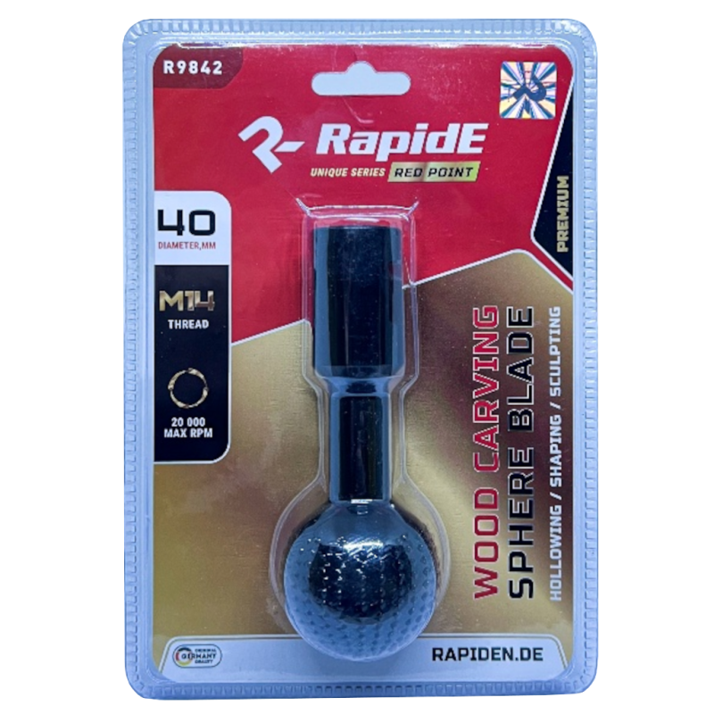 Шар RapidE RED POINT 40 мм*M14 R9842 для фигурных работ по дереву