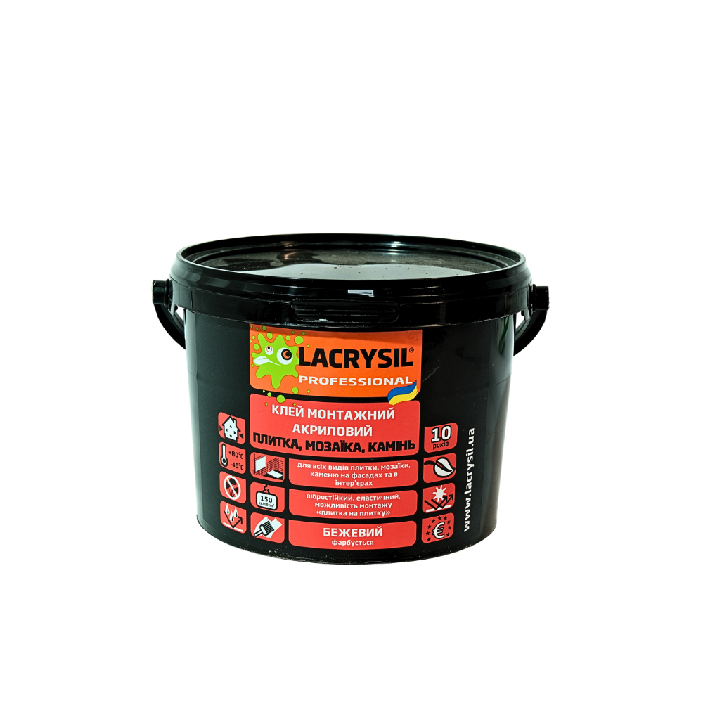 Клей акриловый Lacrysil 'ПЛИТКА, МОЗАИКА, КАМЕНЬ' 1,5 кг