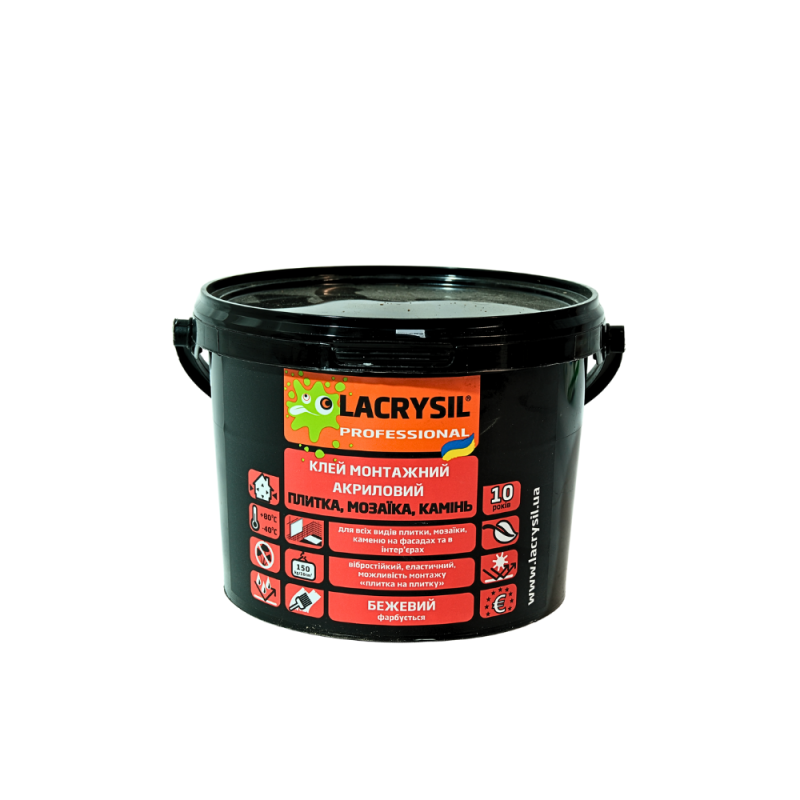 Клей акриловый Lacrysil "ПЛИТКА, МОЗАИКА, КАМЕНЬ" 1,5 кг