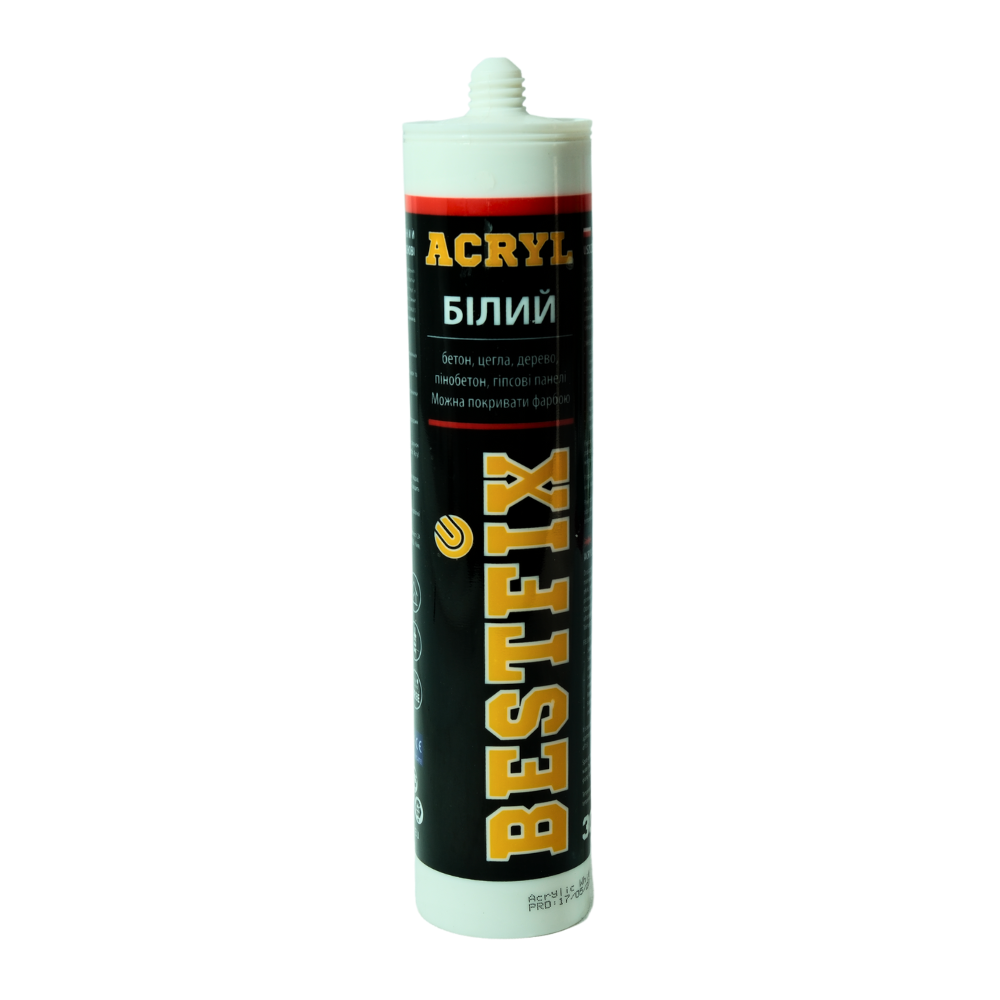 Акриловый герметик 2в1 BESTFIX Acrylic белый 300 мл