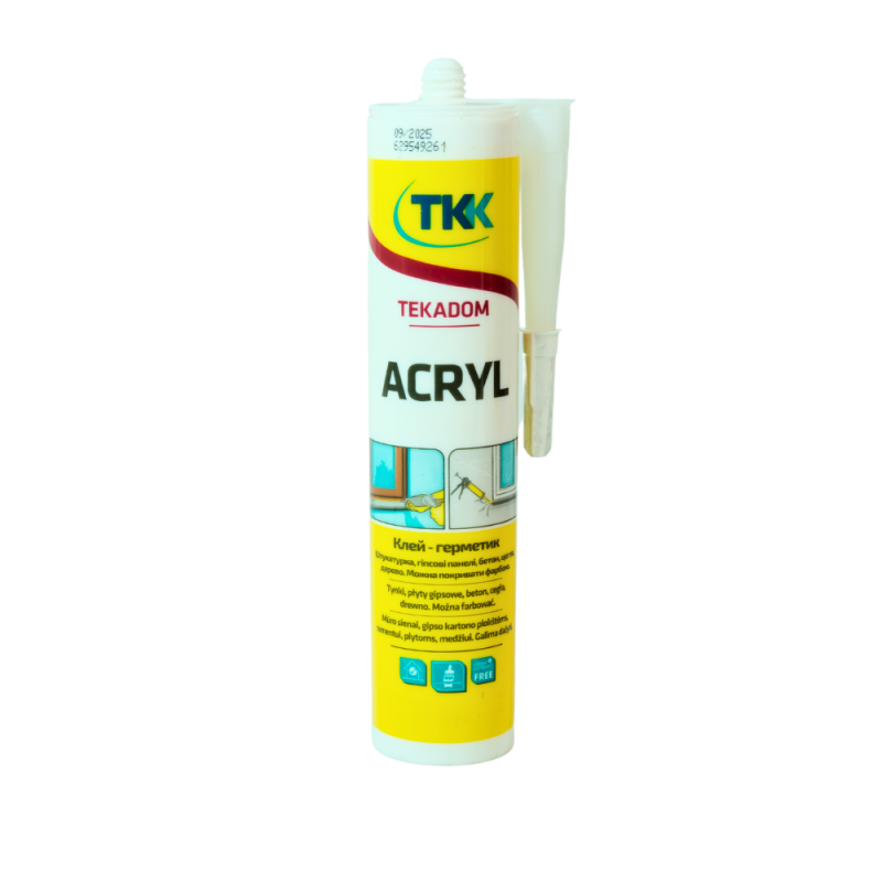 Герметик акриловый 2в1 TKK TEKADOM ACRYL белый 300 мл (1/20)