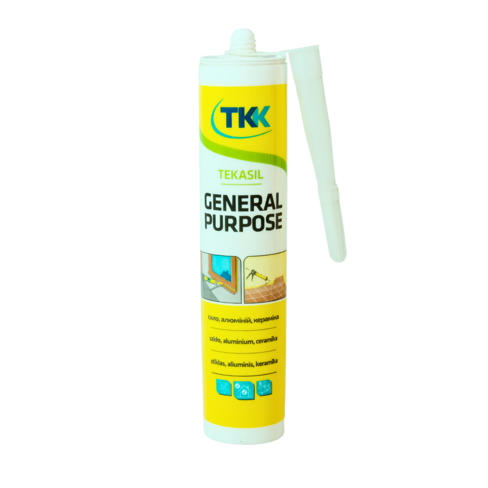 Герметик силиконовый нейтральный TKK TEKASIL NEUTRAL, белый, 280 мл (1/20)
