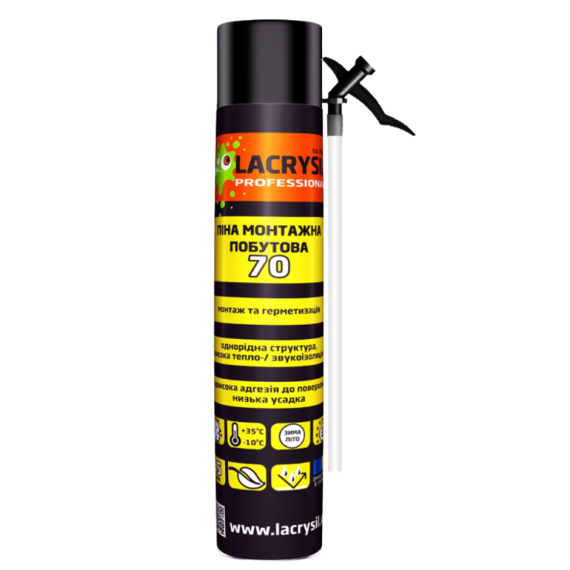 Пена ручная Lacrysil 850 мл. 70 л. (1/12)