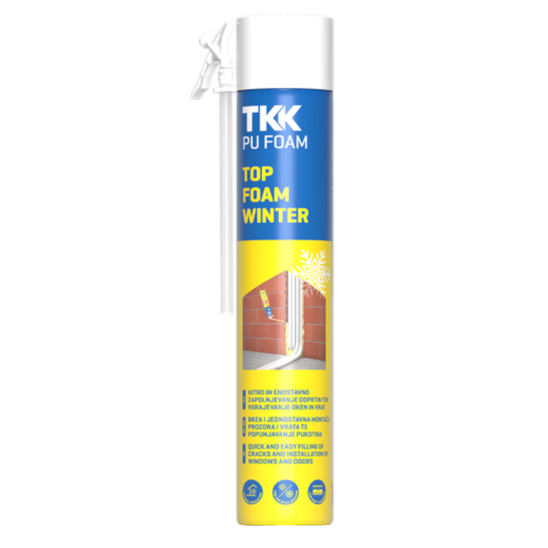 Пена ручная TKK PU FOAM TOP FOAM 750 мл. 65 л. ЗИМА (1/12)