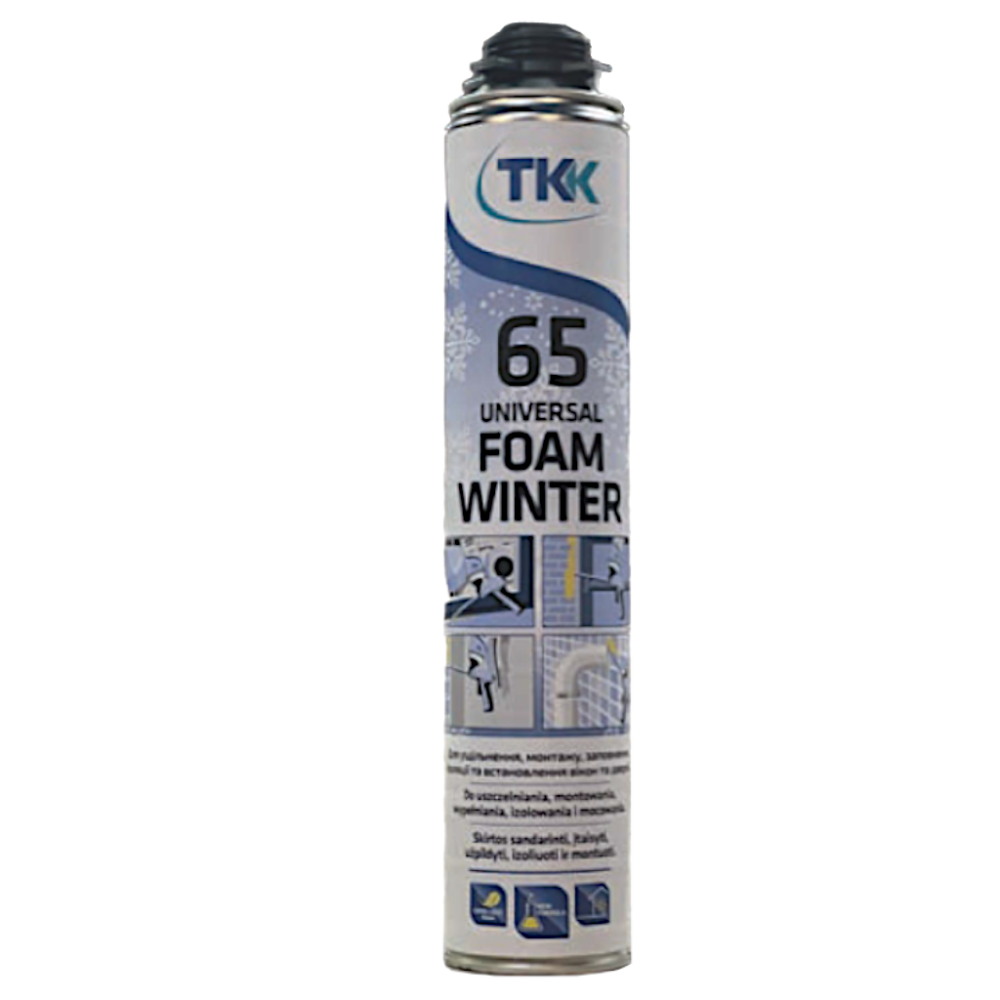 Пена профессиональная TKK UNIVERSAL FOAM 850 мл, 65 л, зимняя