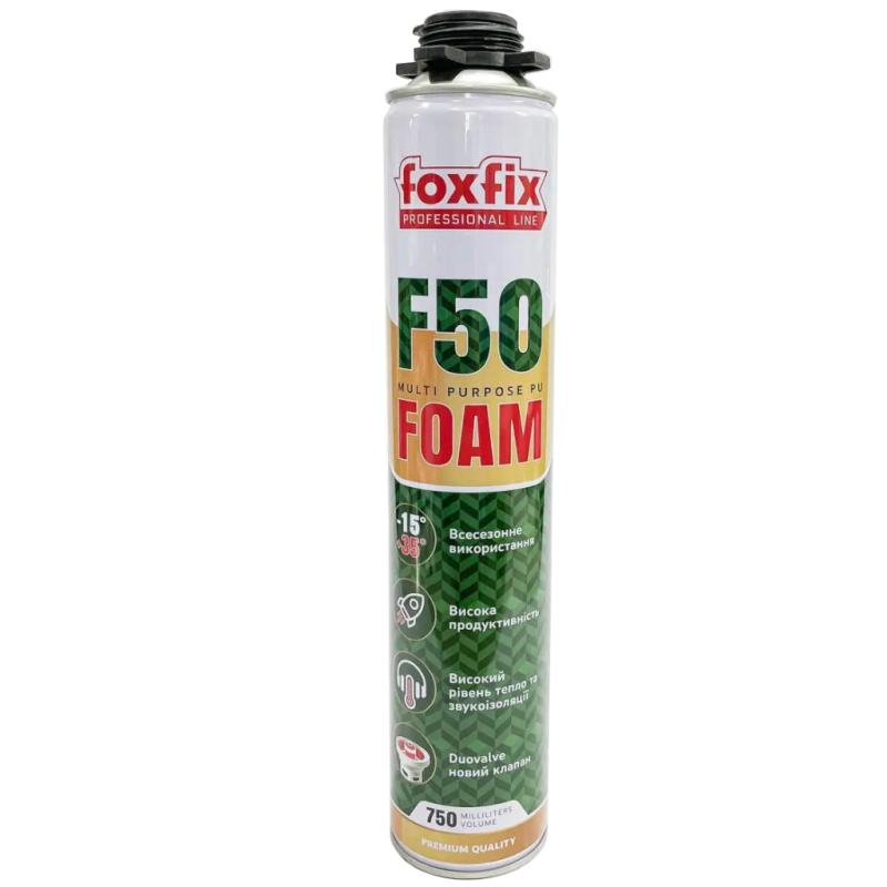 Пена монтажная FOXFIX F50 Profi/Ручная 750 мл (1/12)