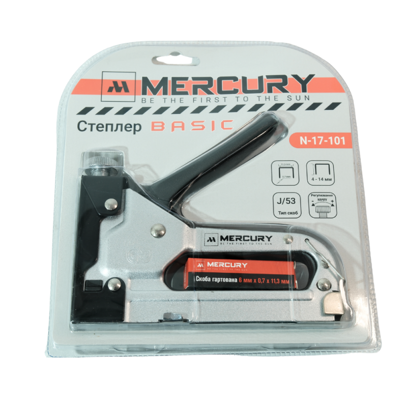 Степлер будівельний Mercury BASIC 4-14 мм. (1/20)
