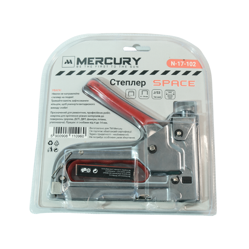 Степлер будівельний Mercury SPACE 4-14 мм