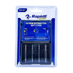 Набор бит экстракторов RapidE 4 шт. R5101 для извлечения сломанных саморезов и болтов