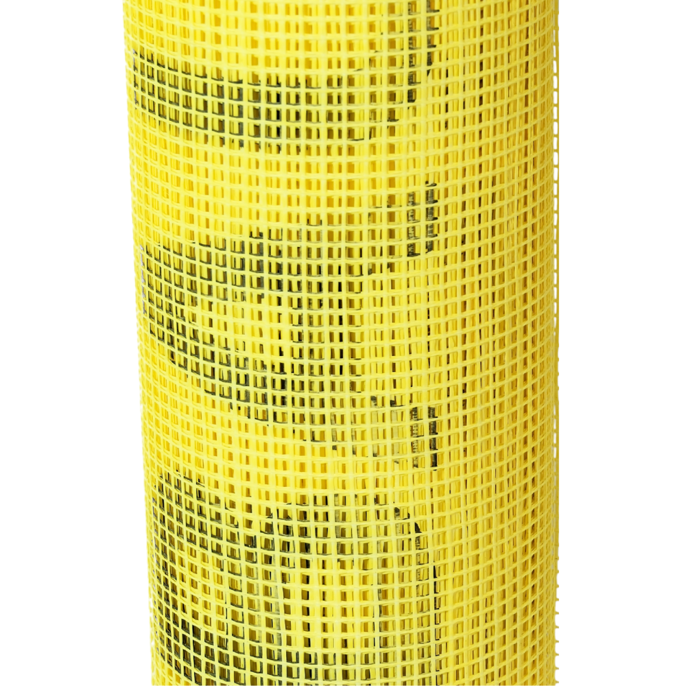 Сетка стекловолоконная Baustoff PRO 20 м, 4х4 мм, 160 г/мх, щелочестойкая, желтая