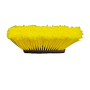 Мітла вулична середньої жорсткості PP 'SUNNY' 24 см, жовта, розпушений ворс, під різьбу